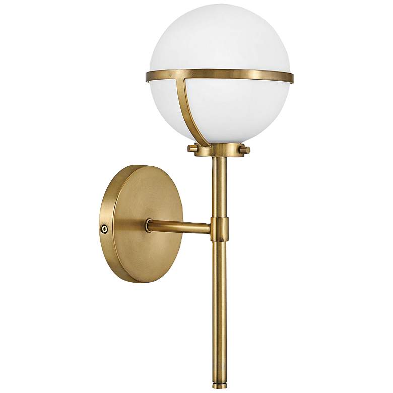 Image 1 Hinkley Hollis 16 inch High Heritage Brass LED Wall Sconce