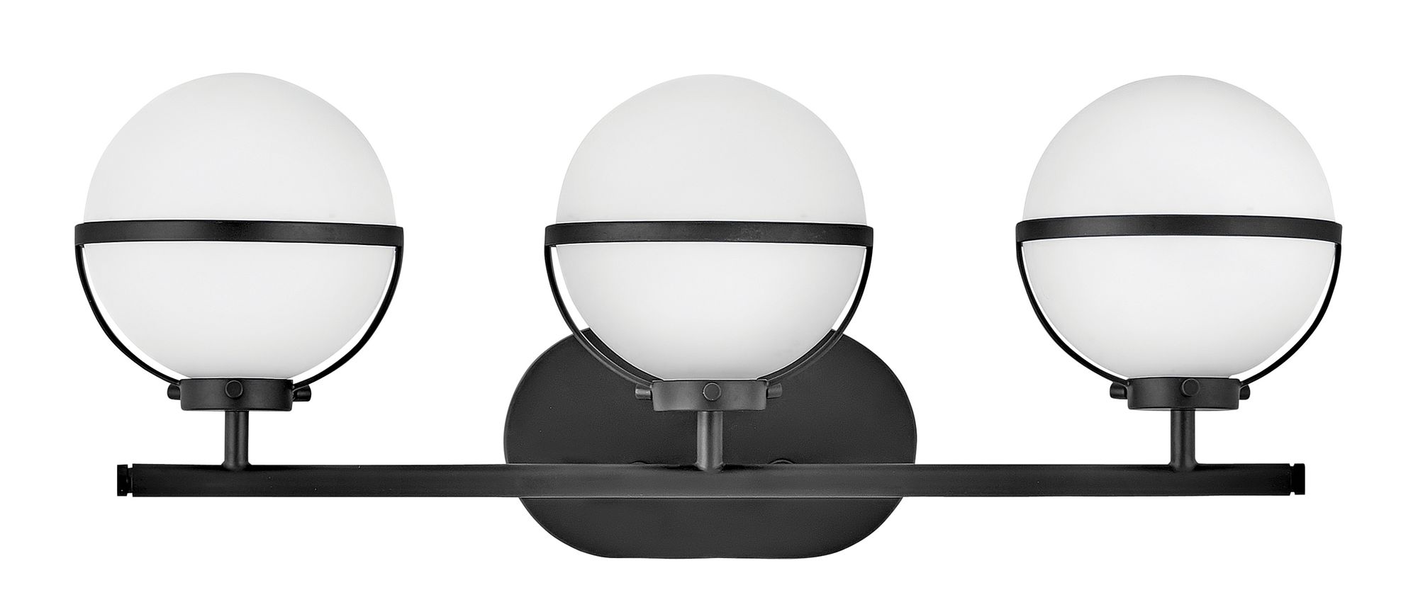 Image 6 Hinkley Hollis 24" Wide Black 3-Light LED Bath Light more views