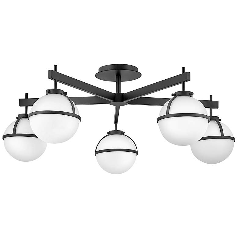 Image 2 Hinkley Hollis 32" Wide Black LED Ceiling Light