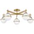 Hinkley Hollis 32" Wide Heritage Brass LED Ceiling Light