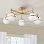 Hinkley Hollis 32" Wide Heritage Brass LED Ceiling Light