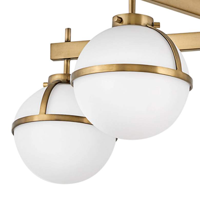 Image 3 Hinkley Hollis 32" Wide Heritage Brass LED Ceiling Light more views