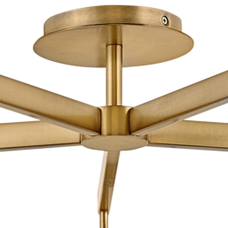 Image 4 Hinkley Hollis 32" Wide Heritage Brass LED Ceiling Light more views