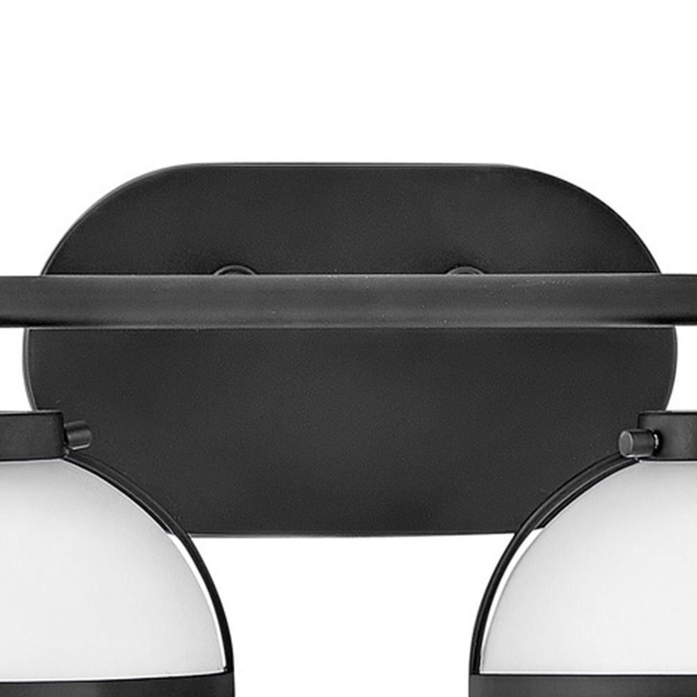 Image 5 Hinkley Hollis 9 1/4" High Black 2-Light LED Wall Sconce more views