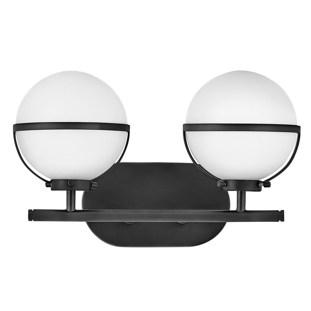 Image 6 Hinkley Hollis 9 1/4" High Black 2-Light LED Wall Sconce more views