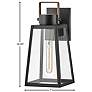 5_Hinkley Hugh 15 1/4" High Black Outdoor Wall Light more views