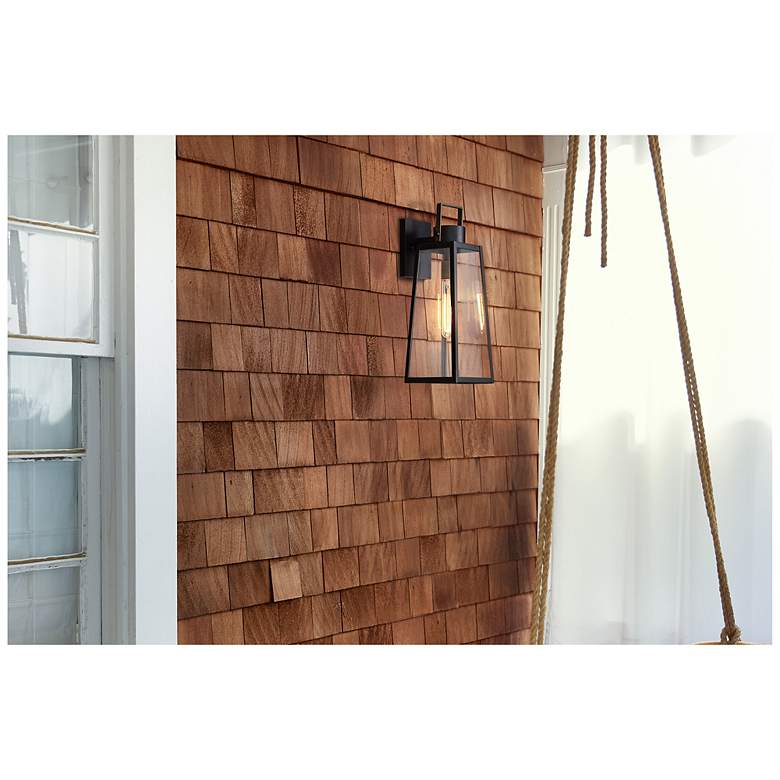 Image 6 Hinkley Hugh 15 1/4" High Black Outdoor Wall Light more views