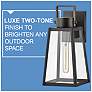 7_Hinkley Hugh 15 1/4" High Black Outdoor Wall Light more views