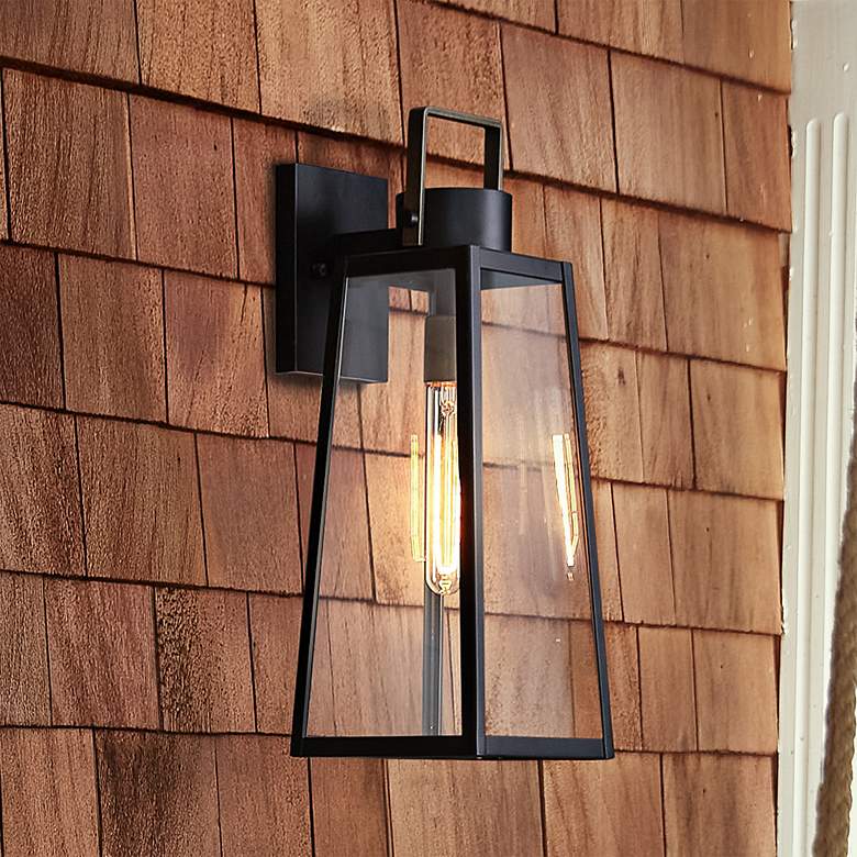 Image 2 Hinkley Hugh 19" High Black Outdoor Wall Light