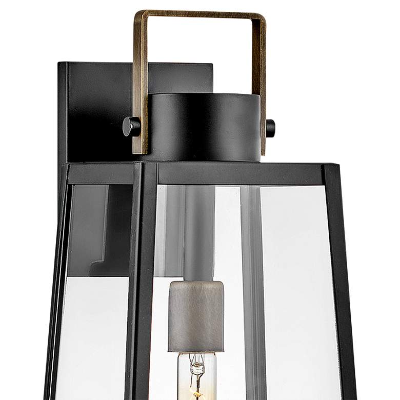 Image 4 Hinkley Hugh 25" High Black Trapezoidal Outdoor Wall Light more views