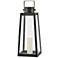 Hinkley Hugh Black LED Battery Decorative Lantern