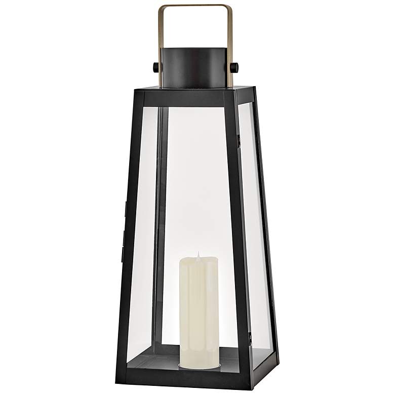 Image 2 Hinkley Hugh Black LED Battery Decorative Lantern more views
