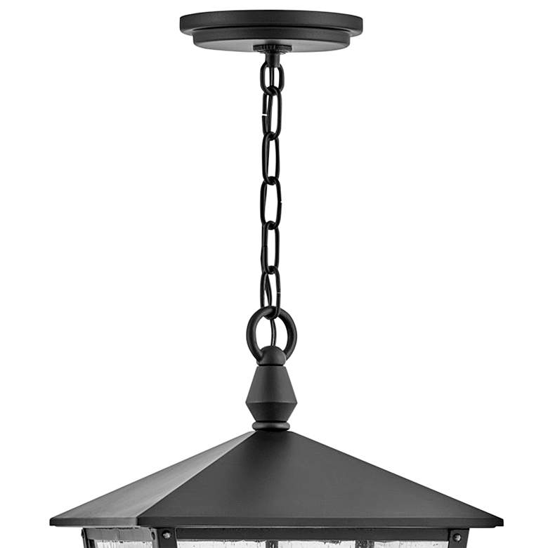 Image 3 Hinkley Huntersfield 17 3/4" High Black Outdoor Lantern Hanging Light more views