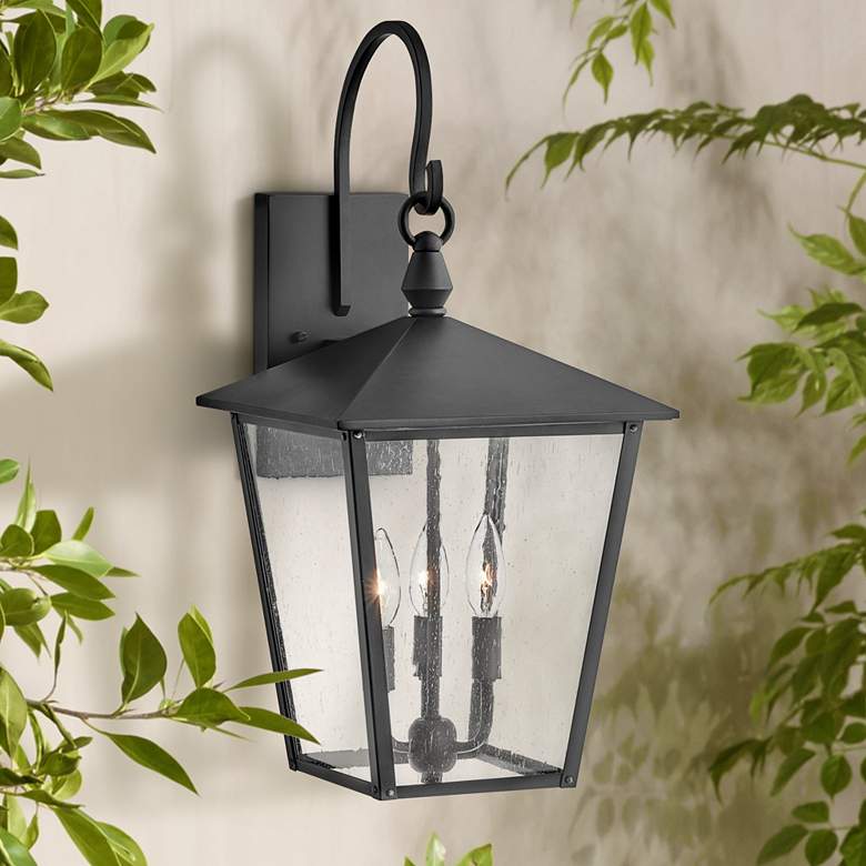 Image 1 Hinkley Huntersfield 23 inch High Black Outdoor Wall Light