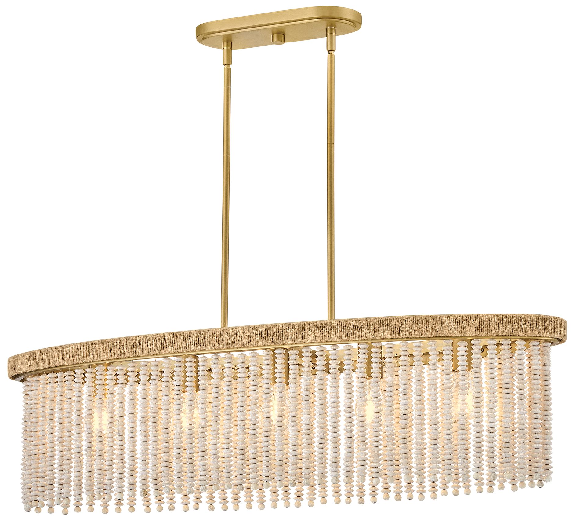 Hinkley Indra Five Light Medium Linear 40.25" Lacquered Brass