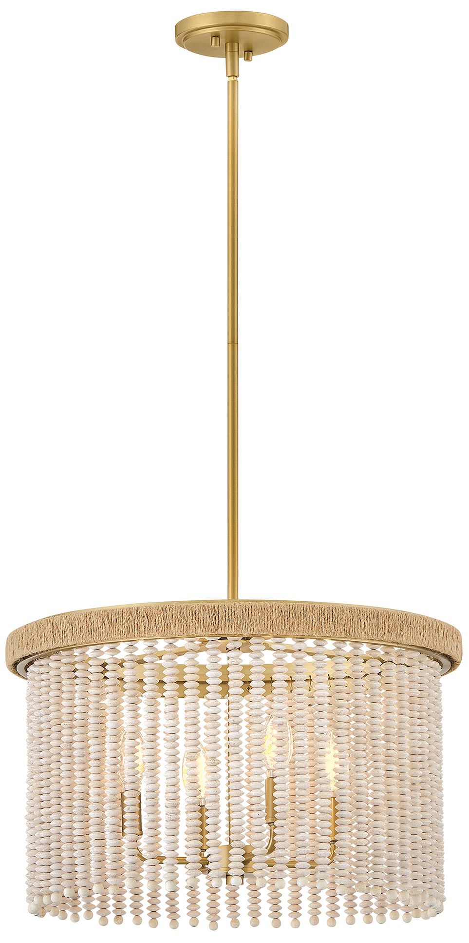 Hinkley Indra Large Convertible Semi Flush Mount 20.25" Lacquered Brass