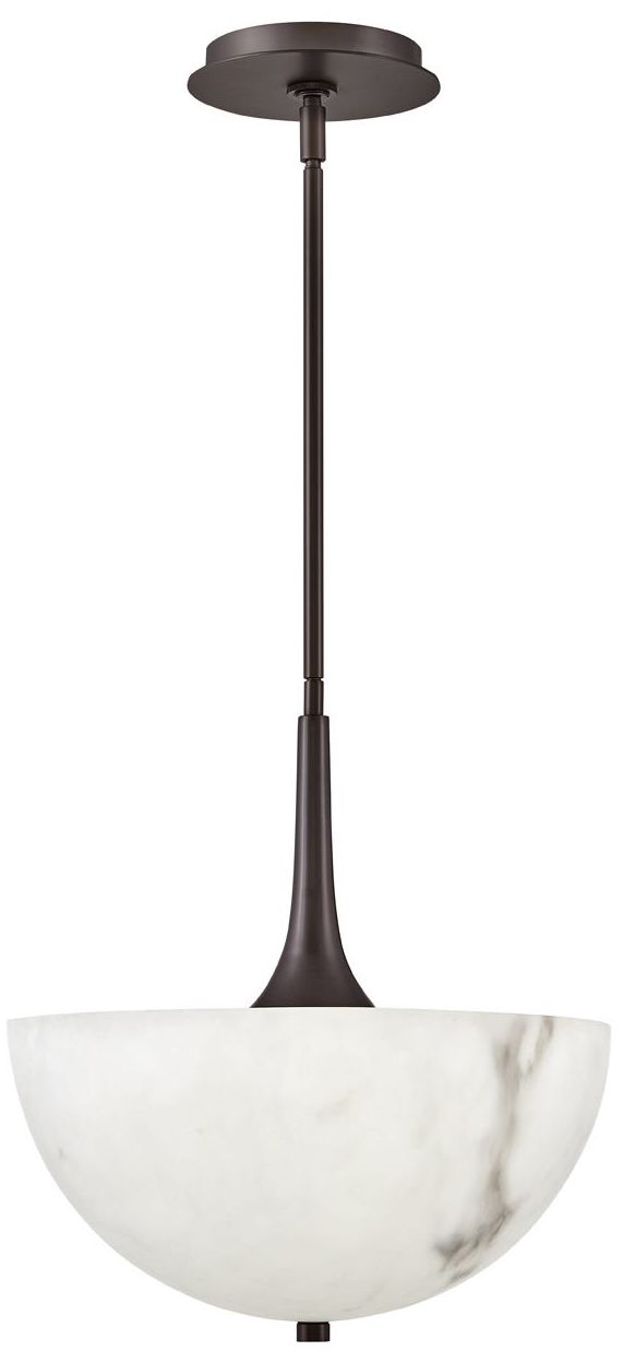 Image Hinkley Inez 14" Wide Black Oxide Pendant Light