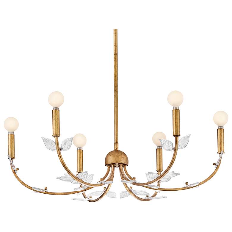 Image 6 Hinkley Interior Aliso Medium Chandelier 30" Distressed Brass more views