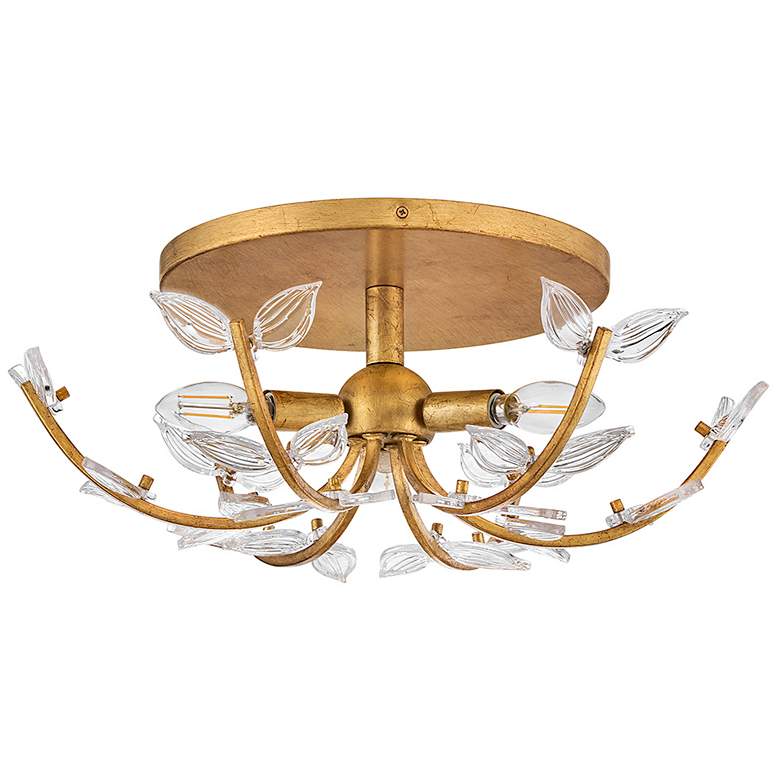 Image 2 Hinkley Interior Aliso Medium Semi Flush Mount 20" Distressed Brass more views