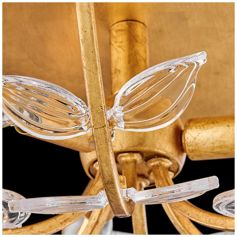 Image 3 Hinkley Interior Aliso Medium Semi Flush Mount 20" Distressed Brass more views