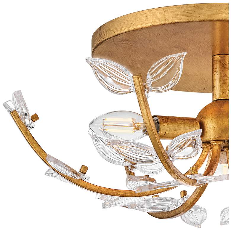 Image 4 Hinkley Interior Aliso Medium Semi Flush Mount 20" Distressed Brass more views