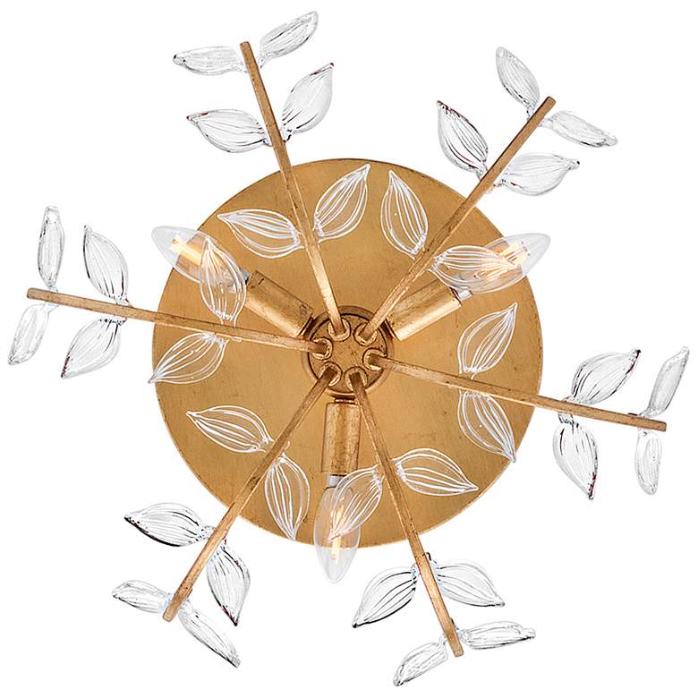 Image 5 Hinkley Interior Aliso Medium Semi Flush Mount 20" Distressed Brass more views