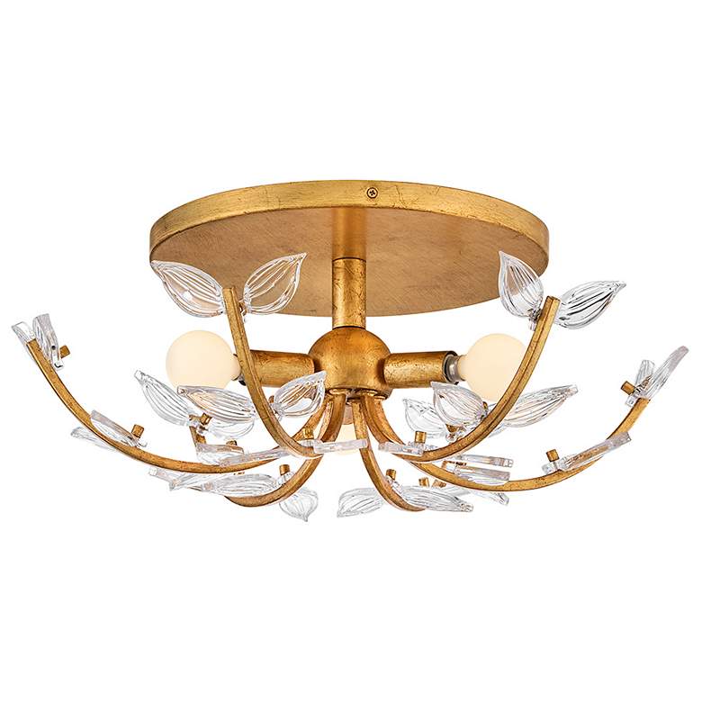 Image 7 Hinkley Interior Aliso Medium Semi Flush Mount 20" Distressed Brass more views