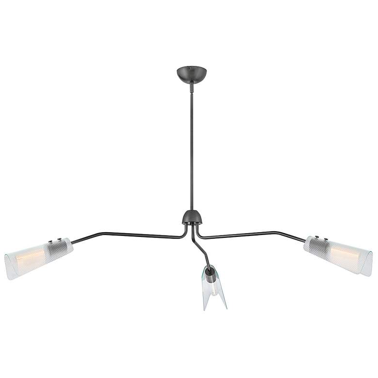 Image 1 Hinkley Interior Altman Extra Large Low Profile Chandelier 60" Gunmeta