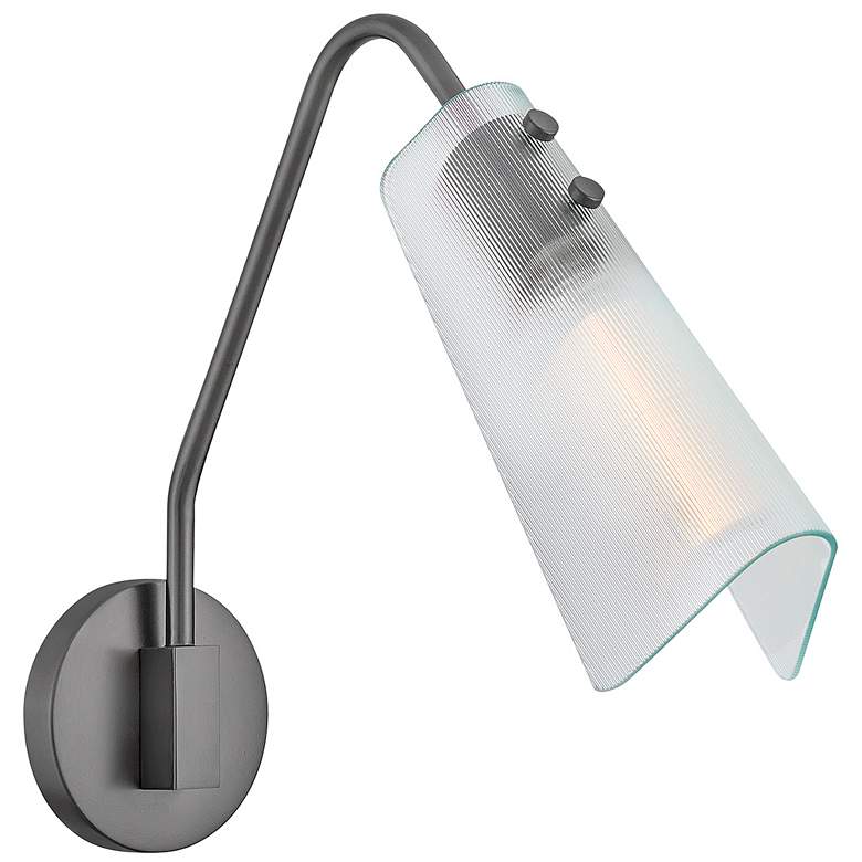 Image 1 Hinkley Interior Altman Medium Single Light Sconce 4.75" Gunmetal
