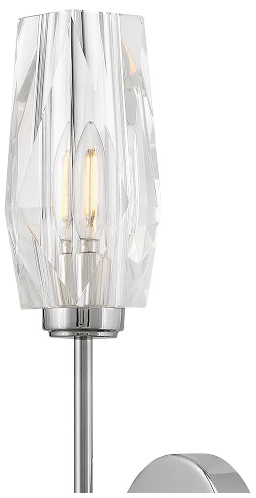 Image 2 Hinkley Interior Ana Large Single Light Sconce 5.25" Polished Nickel more views