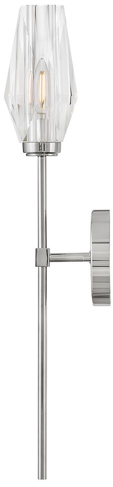 Image 5 Hinkley Interior Ana Large Single Light Sconce 5.25" Polished Nickel more views