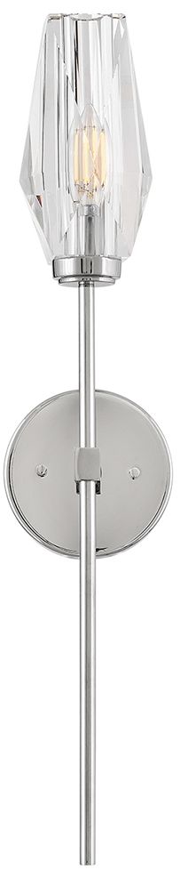 Image 6 Hinkley Interior Ana Large Single Light Sconce 5.25" Polished Nickel more views