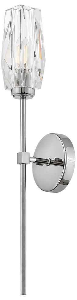 Image 7 Hinkley Interior Ana Large Single Light Sconce 5.25" Polished Nickel more views