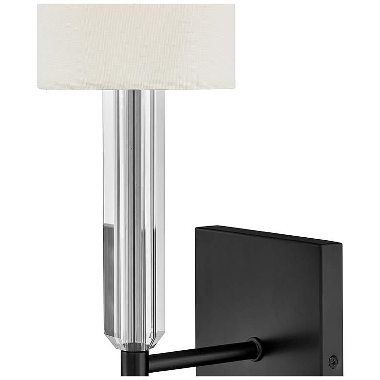 Image 3 Hinkley Interior Anika Large Single Light Sconce 4.75" Black more views