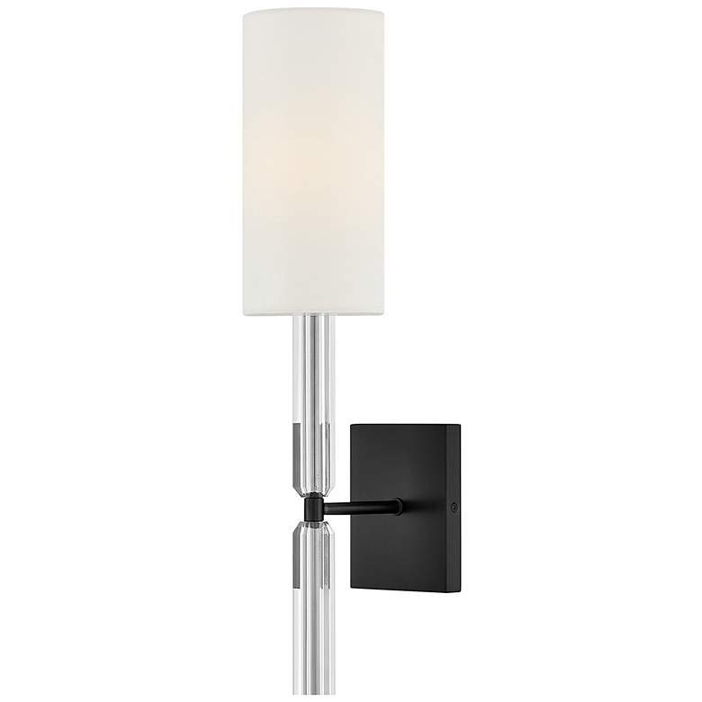 Image 4 Hinkley Interior Anika Large Single Light Sconce 4.75" Black more views