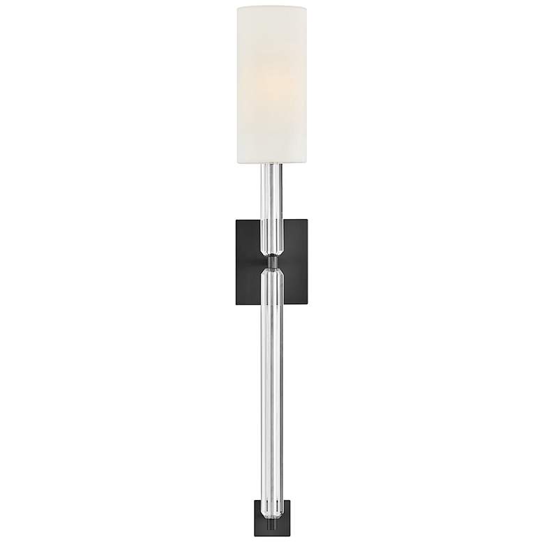 Image 5 Hinkley Interior Anika Large Single Light Sconce 4.75" Black more views