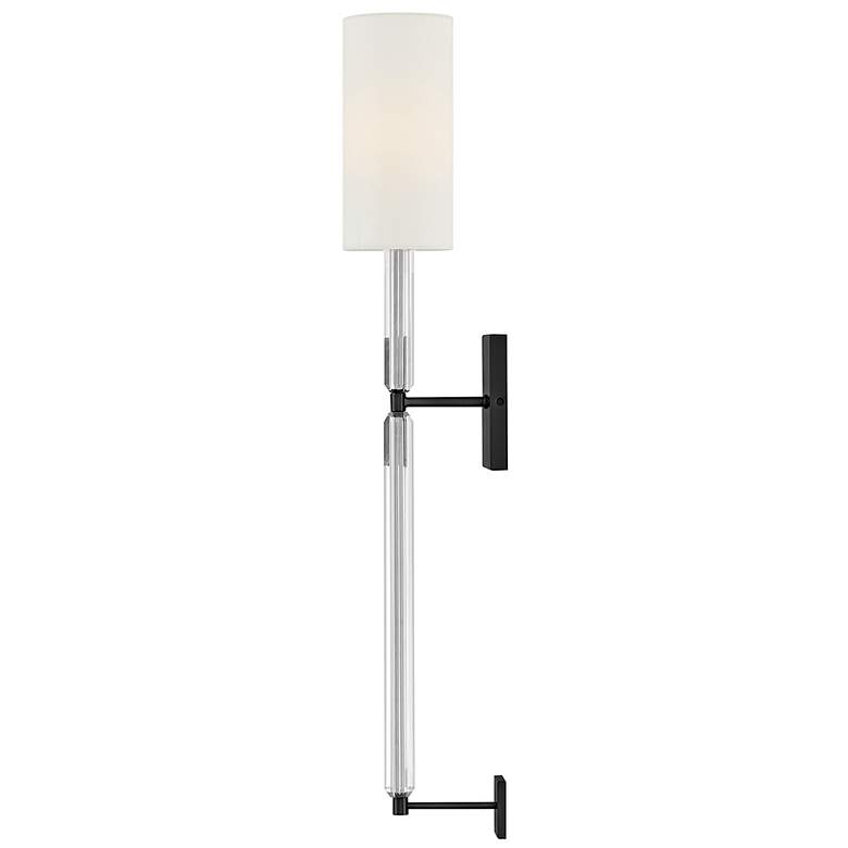 Image 6 Hinkley Interior Anika Large Single Light Sconce 4.75" Black more views