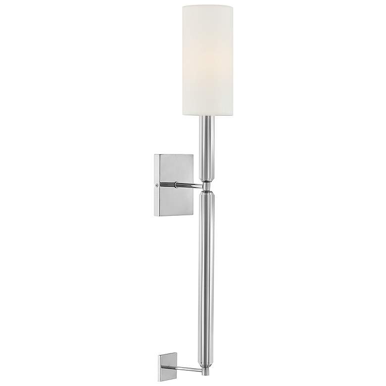 Image 1 Hinkley Interior Anika Large Single Light Sconce 4.75" Chrome