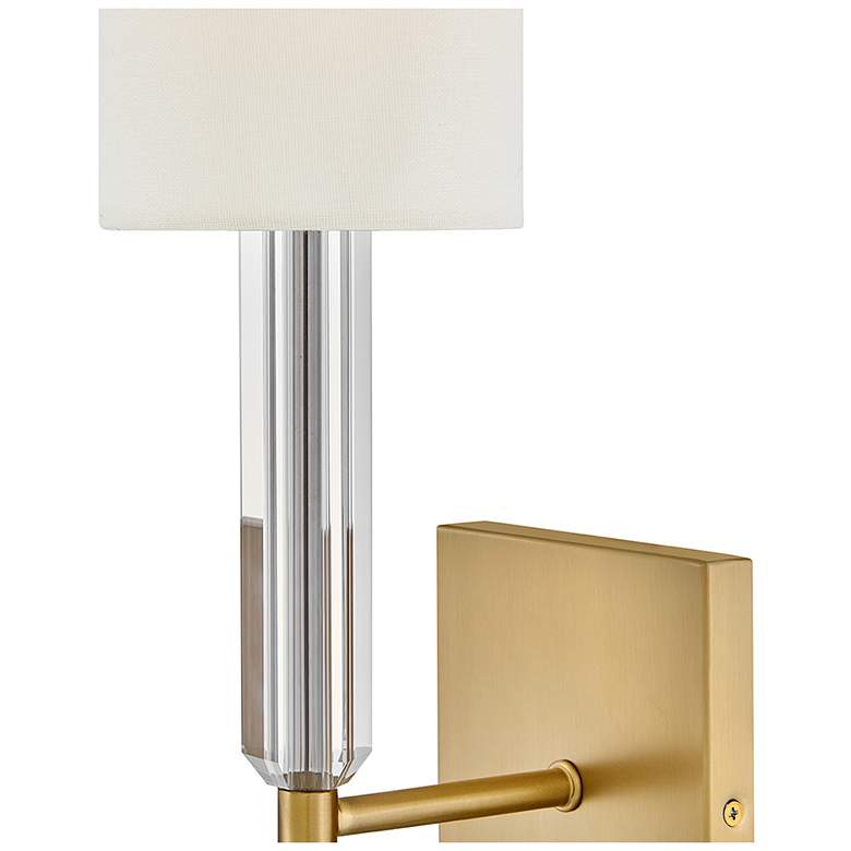 Image 3 Hinkley Interior Anika Large Single Light Sconce 4.75" Lacquered Brass more views