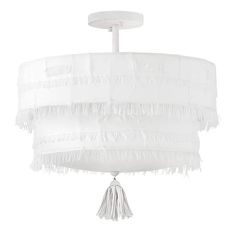 Image 6 Hinkley Interior Baya Medium Semi-Flush Mount 18" Textured Plaster more views