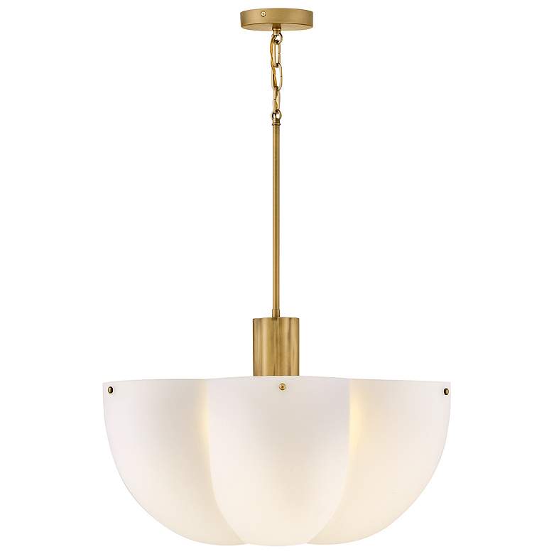 Image 1 Hinkley Interior Becca Medium Chandelier 24" Heritage Brass