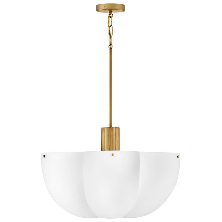 Image 2 Hinkley Interior Becca Medium Chandelier 24" Heritage Brass more views