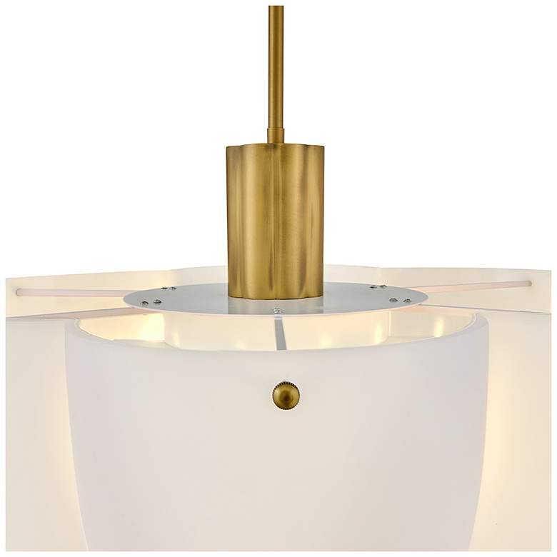 Image 3 Hinkley Interior Becca Medium Chandelier 24" Heritage Brass more views