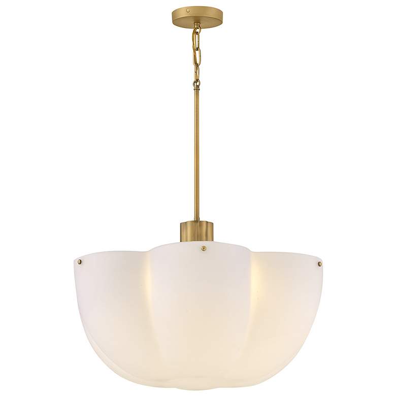Image 6 Hinkley Interior Becca Medium Chandelier 24" Heritage Brass more views