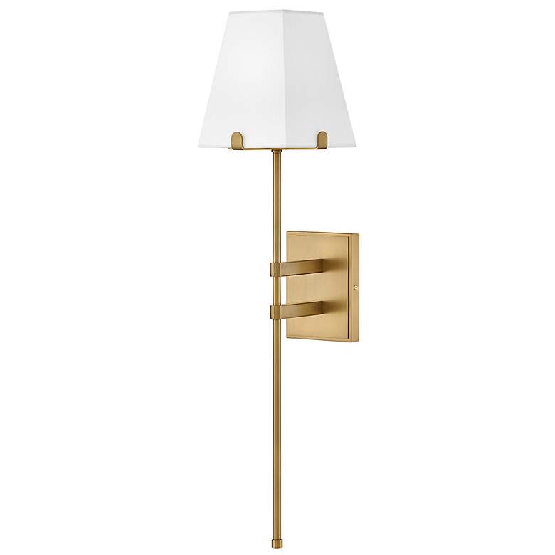 Image 2 Hinkley Interior Benton Large Single Light Sconce 6.75" Lacquered Bras more views