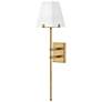 2_Hinkley Interior Benton Large Single Light Sconce 6.75" Lacquered Bras more views