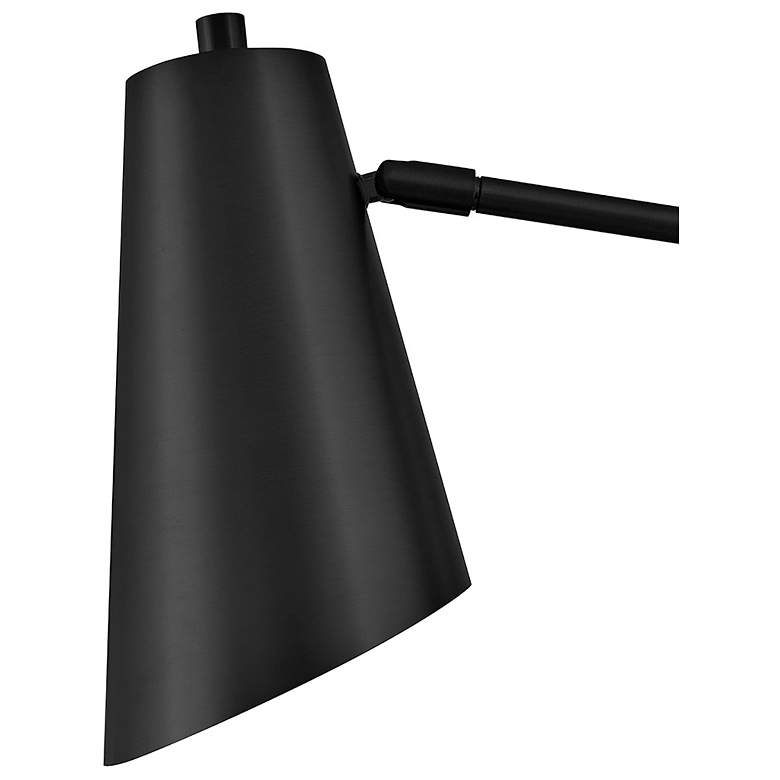 Image 4 Hinkley Interior Bray Medium Swing Arm Single Light Sconce 5.5" Black more views