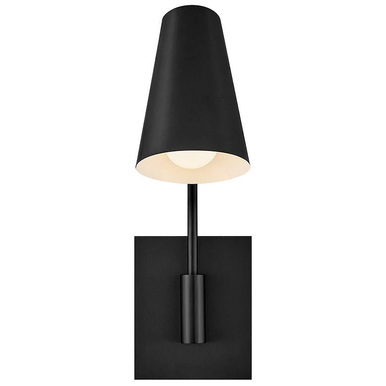 Image 5 Hinkley Interior Bray Medium Swing Arm Single Light Sconce 5.5" Black more views