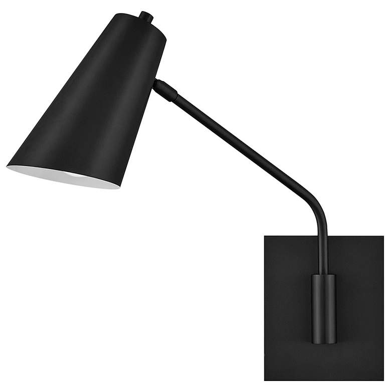 Image 6 Hinkley Interior Bray Medium Swing Arm Single Light Sconce 5.5" Black more views