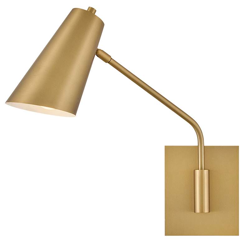 Image 6 Hinkley Interior Bray Medium Swing Arm Single Sconce 5.5" Lacquered Br more views